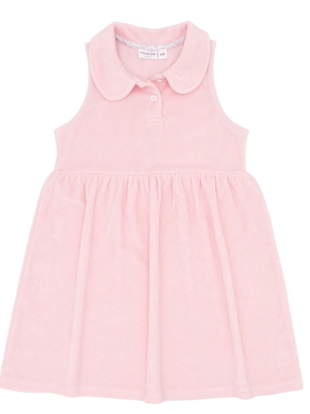 Minnow Girls Pink French Terry Tennis Dress